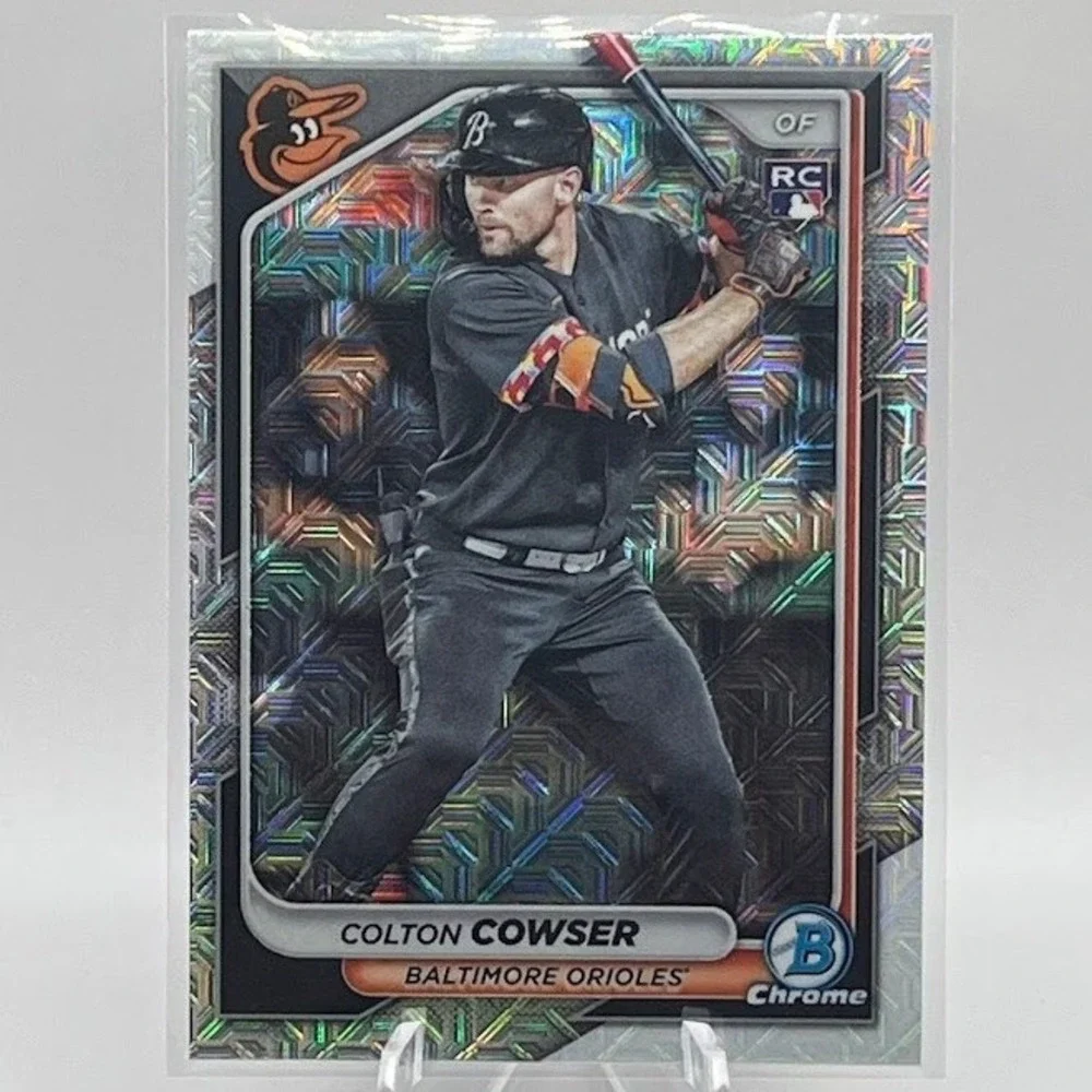 Colton Cowser Mojo Refractor 2024 Bowman Chrome 31 MLB Baltimore Orioles